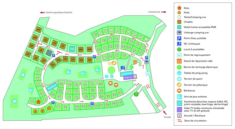 Plan Camping le Florival 2026